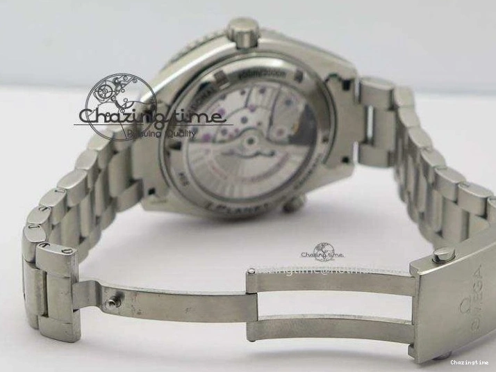 0314 Planet Ocean SS Bp Maker 45mm Black Bezel On SS Bracelet A OnTrend 8218